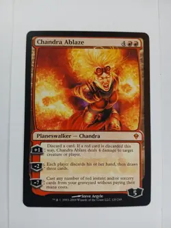 Magic The Gathering Chandra Ablaze Zendikar Near Mint Condition ●46 - Image 1