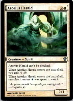 Azorius Healrd Magic The Gathering Commander 2013 Light Play - Image 1
