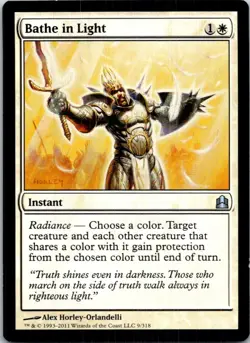 Bathe In Light Magic The Gathering Commander Light Play - Image 1