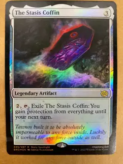 MTG 1x FOIL The Stasis Coffin # 245 The Brothers' War Magic the Gathering x1 NM - Image 1