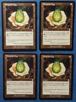 MTG 4x Sungrass Egg x4 LP Odyssey Magic the Gathering Playset - Image 2