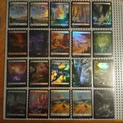 mtg full art basic land Foil X40 NM/M From Various sets Unplayed - Image 1