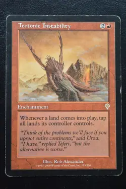 Magic The Gathering MTG TECTONIC INSTABILITY Invasion HP Heavily Played - Image 1