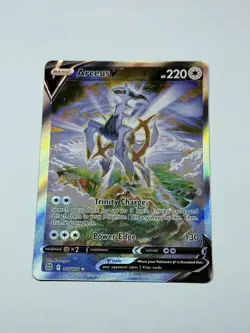 Arceus V 166/172 - Brilliant Stars Alternate Full Art Pokemon MISCUT ERROR NM/M - Image 1