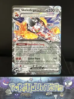 Pokemon Card Skeledirge ex 137/182 Paradox Rift Double Rare Holo Near Mint - Image 1