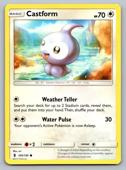 Pokemon TCG SM - Guardians Rising Castform 105/145 - Image 1