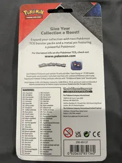 Pokemon TCG Cosmic Eclipse Chilling Reign 2 Booster Blister Pack Celebi Pin New - Image 4