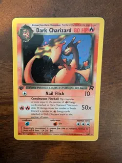 Pokemon TCG Dark Charizard Team Rocket 4/82 Holo 1st Edition Holo Rare LP/MP - Image 1