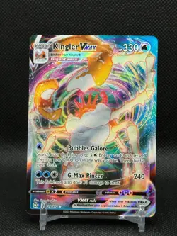 Pokemon 2022 Kingler VMAX 029/172 Brilliant Stars Ultra Rare NM - Image 1