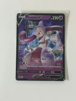 Mewtwo SWSH223 Black Star Promos GO Stamped Ultra Rare Holo Pokemon TCG 2022 NM - Image 1