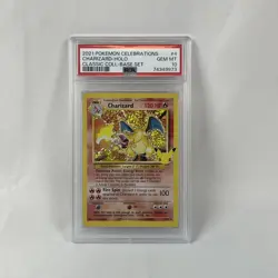 2021 POKEMON CELEBRATIONS CLASSIC COLLECTION #4 CHARIZARD-HOLO PSA 10 GEM MINT - Image 1