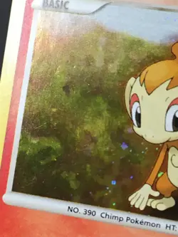 Pokemon TCG Chimchar 76/130 Cosmos Holo Diamond & Pearl Base Fart Swirl LP - Image 5