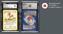 (TOP POP) GRAY GREY STAMP Pidgeotto 22/102 1st Edition Pokemon Base Set CGC 9 - Image 4