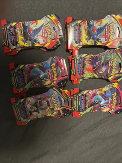 Pokemon Phantasmal Flames Sleeved Booster Packs Lot of 35 Random Artwork, Sealed - Image 1