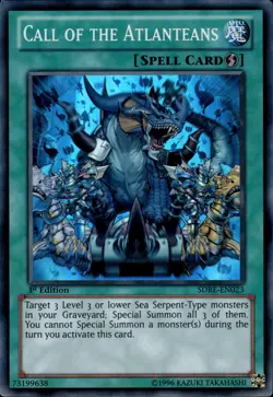 Call Of The Atlanteans - Super Rare 1st Edition SDRE-EN023 - LP - YuGiOh - Image 1
