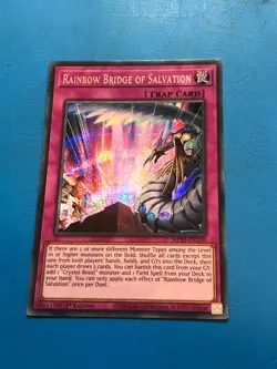YUGIOH Secret Rare Rainbow Bridge Of Salvation MP22-EN270 1st Edition - Image 1