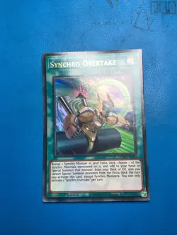 YUGIOH Ultra Rare Synchro Overtake MP22-EN164 1st Edition - Image 1