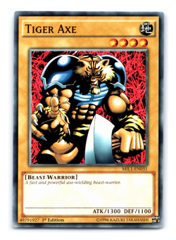 Tiger Axe - MIL1-EN031 - Common - 1st Edition - Yugioh - Image 1
