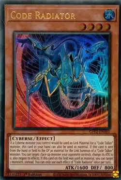 GFP2-EN081 CODE RADIATOR ULTRA RARE 1ST EDITION YuGiOh CARD - Image 1