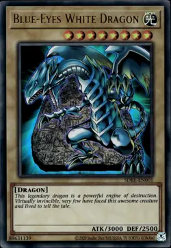 Blue-Eyes White Dragon Unl Ultra Rare SDBE-EN001 Yu-Gi-Oh! - Image 1