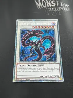 YUGIOH BEELZE OF THE DIABOLIC DRAGONS STARLIGHT RARE MP25-EN023 1ST EDITION - Image 1