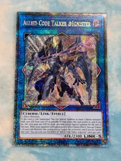 YUGIOH ALLIED CODE TALKER @IGNISTER QUARTER CENTURY SECRET RARE NM ALIN-EN051 - Image 1