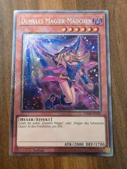 Yu-Gi-Oh! RA04-DE107 Dunkles Magier-Madchen Platinum Secret Rare NM 1st - Image 1