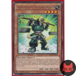 Yugioh Superheavy Samurai Scales NECH-EN009 Rare 1st Edition NM - Image 1