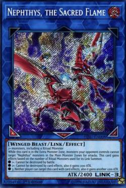 1X NM Nephthys, the Sacred Flame - HISU-EN008 - Secret Rare 1st Edition yugioh - Image 1