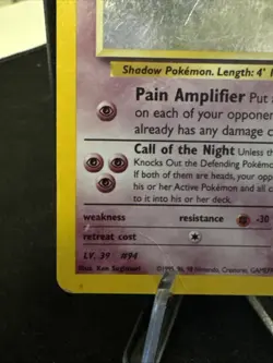 Pokemon TCG Sabrina's Gengar Holo Rare Card 14/132 Gym Heroes Damaged - Image 3