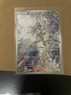 Pokemon N's Reshiram 167/159 Stamped Promo Journey Together Pokemon Card - Image 1