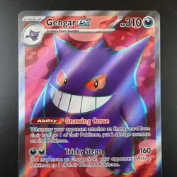 Gengar EX 193/162 Pokemon Temporal Forces Ultra Rare Holo Full Art Card - Image 2