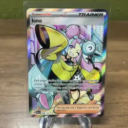 Pokemon TCG Paldea Evolved Iono Holo Ultra Rare Full Art Card 254/193 - Image 1