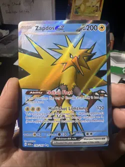 Pokemon TCG Zapdos EX Scarlet & Violet Holo Ultra Rare Card 192/165 - Image 1