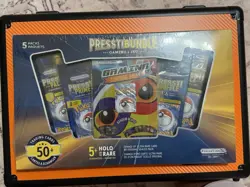Sealed Box TCG Pokemon Mystery PresstiBundle 50+ Cards w/ Booster Bag & 4 Packs - Image 1