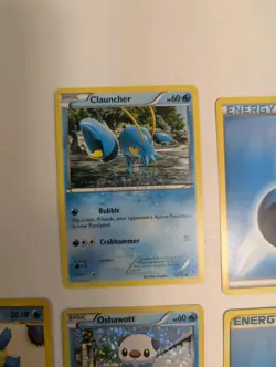 Lot of 11 Pokemon Cards - Water Type Bundle w/ Holo Piplup & Trainers - Image 2