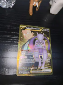 Pokemon TCG Team Rockets Mewtwo EX Full Art English Card 240/182 NM Condition - Image 2