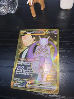 Pokemon TCG Team Rockets Mewtwo EX Full Art English Card 240/182 NM Condition - Image 4