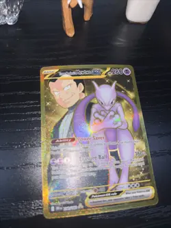 Pokemon TCG Team Rockets Mewtwo EX Full Art English Card 240/182 NM Condition - Image 5