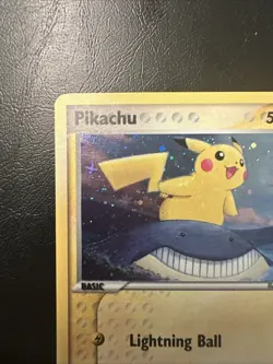 Pokemon Card - Error Inverted Back Pikachu POP Series 5 12/17 Holo Rare NM 2007 - Image 2