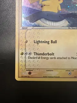 Pokemon Card - Error Inverted Back Pikachu POP Series 5 12/17 Holo Rare NM 2007 - Image 4