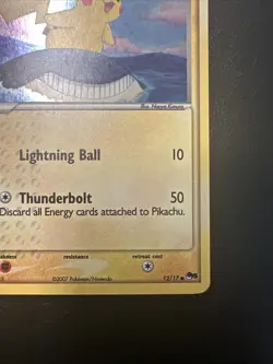 Pokemon Card - Error Inverted Back Pikachu POP Series 5 12/17 Holo Rare NM 2007 - Image 5