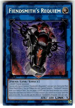 MP25-EN089 Fiendsmith's Requiem Prismatic Secret Rare 1st Edition YuGiOh Card - Image 1