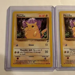 Vintage Pokemon Card Lot Pikachu Base Set 2 Pack Fresh Mint - Image 3