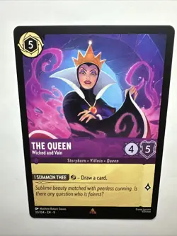 The Queen - Wicked and Vain 35/204 Fabled Regular Disney Lorcana Card NM - Image 2