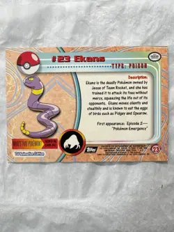 Pokemon Card - 2000 Topps Chrome Series 1 Ekans #23 Holo Foil - Image 2