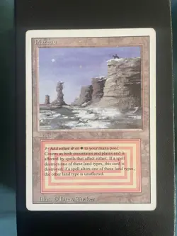 MtG Magic the Gathering Revised Edition 1994 Plateau Dual Land Lightly played - Image 3