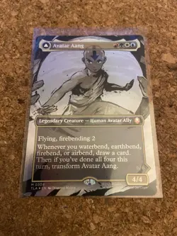 Avatar Aang Borderless Foil TLE 0308 MTG - Image 1