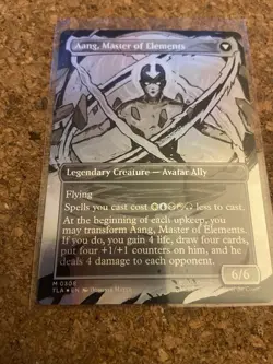 Avatar Aang Borderless Foil TLE 0308 MTG - Image 2