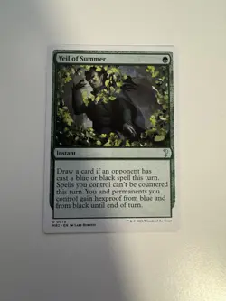 Veil of Summer x1 1x Mystery Booster 2 White Border NM MTG - Image 1